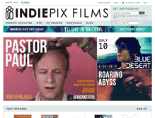 Tablet Screenshot of indiepixfilms.com